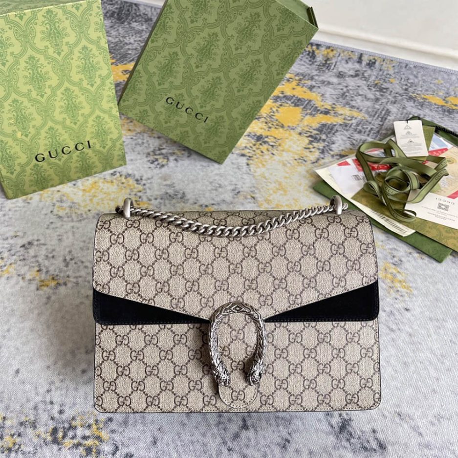 GG Supreme Medium Dionysus Shoulder Bag