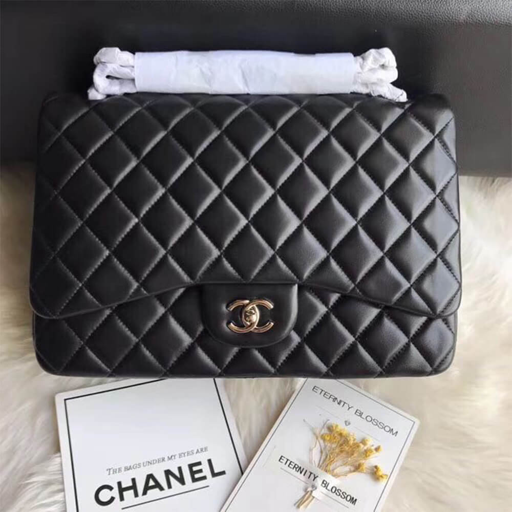 CHANEL Classic Maxi Handbag  (Tax-Free Grade)