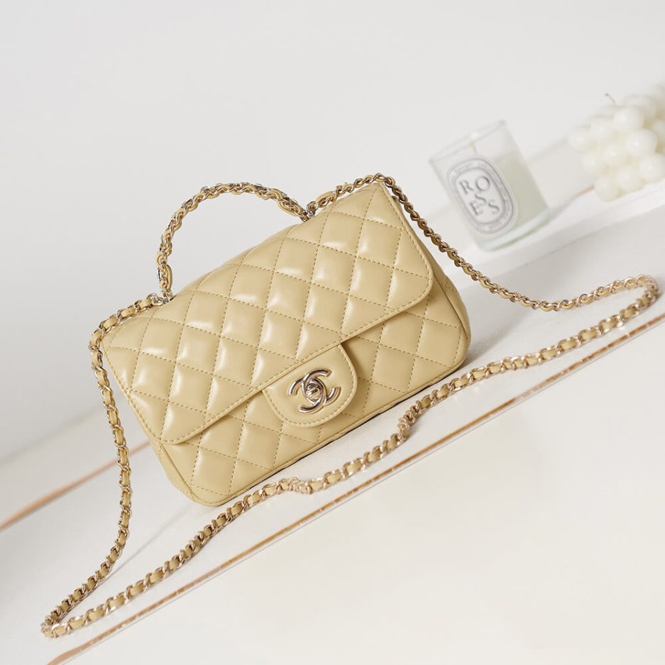 CHANEL Mini Flap With Top Handle