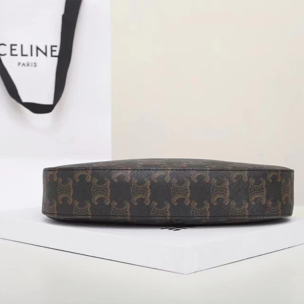 CELINE MEDIUM TILLY BAG in Triomphe canvas and calfskin