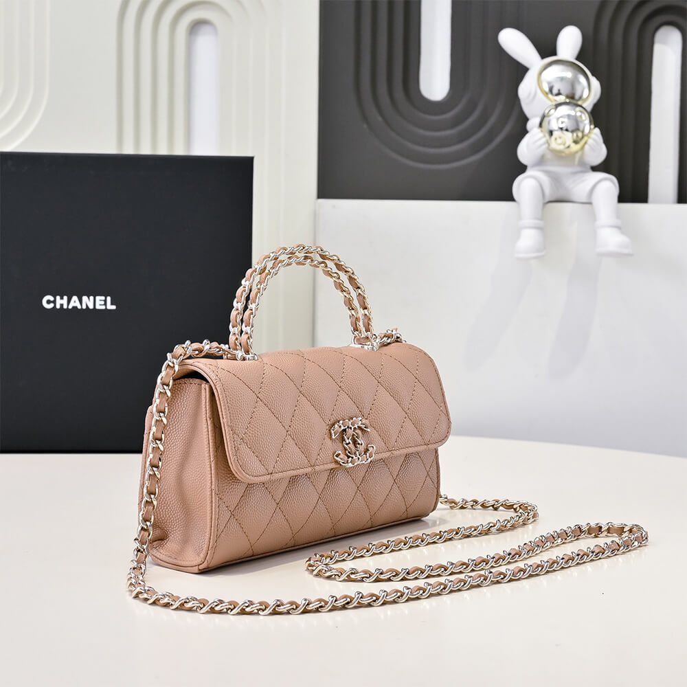 Chanel Flap Phone Holder with Chain(HIGH-END GRADE)